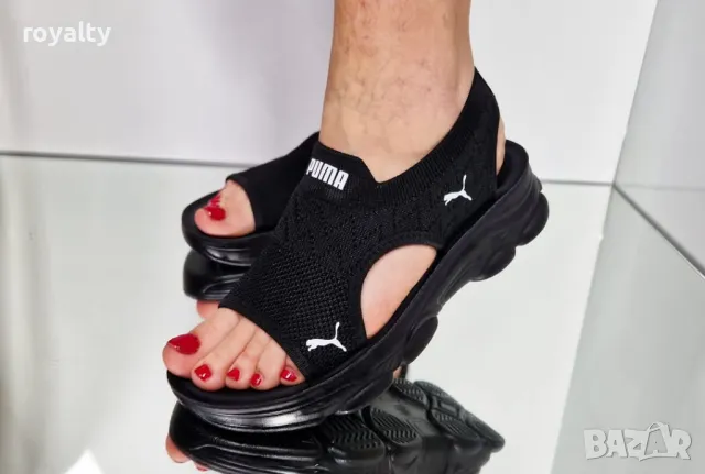 Puma черни дамски сандали , снимка 9 - Сандали - 50394282