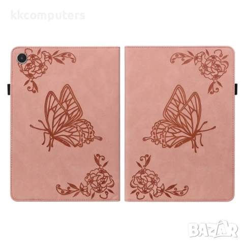 Lenovo Tab M8 4th Gen TB-300FU Butterfly Flower Кожен Калъф и Протектор, снимка 7 - Калъфи, кейсове - 51164979