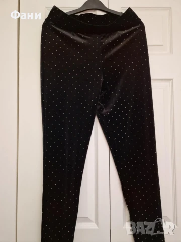 Черен плюшен панталон 