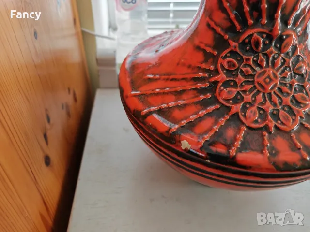 Голяма керамична Ваза от 60 те, снимка 9 - Антикварни и старинни предмети - 49347189