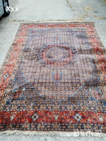 Ръчно тъкан вълнен персийски килим.Ирански.Антика за ценители., снимка 2 - Килими - 51007364