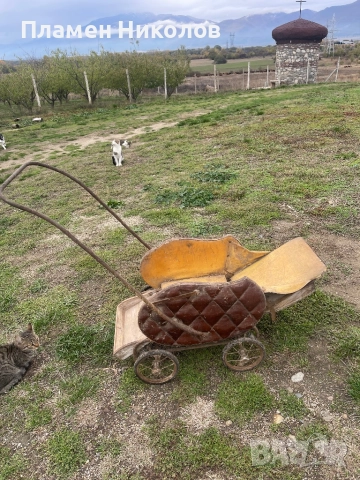 Ретро детска количка много стара, снимка 3 - Антикварни и старинни предмети - 52745449