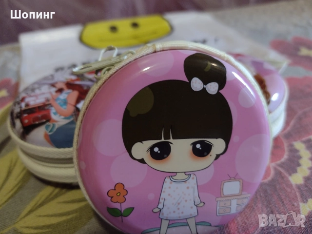 Кръгъл метален несесер - малък, снимка 5 - Портфейли, портмонета - 51485197