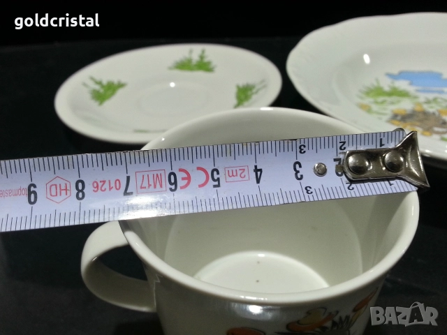 Стар български порцелан детски комплект , снимка 6 - Антикварни и старинни предмети - 16901870