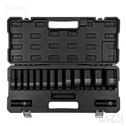 Дълбоки ударни вложки комплект 6-стенни, 15части (10-36мм), JCB - 4166D-5MPB, снимка 3 - Други стоки за дома - 53127799