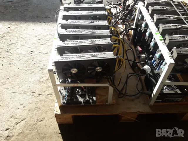 Продавам 4бр Майнинг ригове с по 6 Sapphirе Nitro, снимка 4 - Други - 49490644