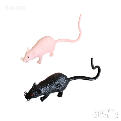 6153 Изкуствени мишки за шеги и Halloween украса, 6 броя, снимка 3 - Декорация за дома - 51863720