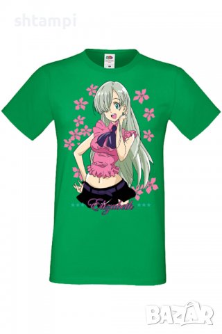 Мъжка тениска The Seven Deadly Sins Elizabeth Liones,Анимация,игра,Празник,Повод,, снимка 8 - Тениски - 38123023