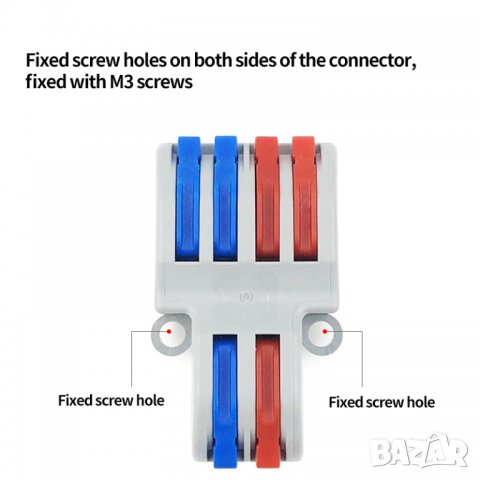 Kабелен конектори/клема с лост SPL-42 / 10 броя, снимка 6 - Други инструменти - 34435150