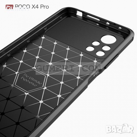 Xiaomi Poco X4 Pro 5G Удароустойчив Гръб Със Защита За Задната Камера - Карбон, снимка 3 - Калъфи, кейсове - 36541374