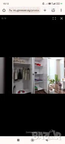 Продавам чисто нов гардероб , снимка 4 - Гардероби - 47322014