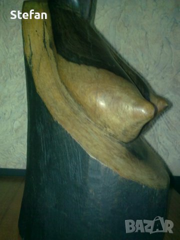 Дървена статуетка - 1, снимка 5 - Антикварни и старинни предмети - 9666375