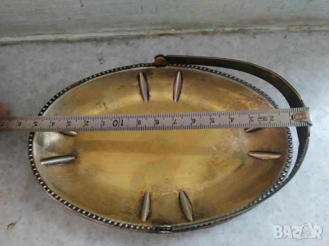 стара метален съд,бонбониера арт деко, снимка 3 - Други ценни предмети - 37642959