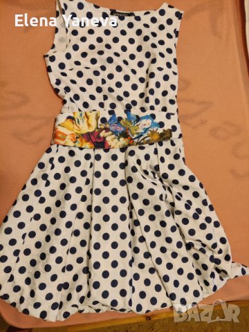 Официална лятна рокля на точки