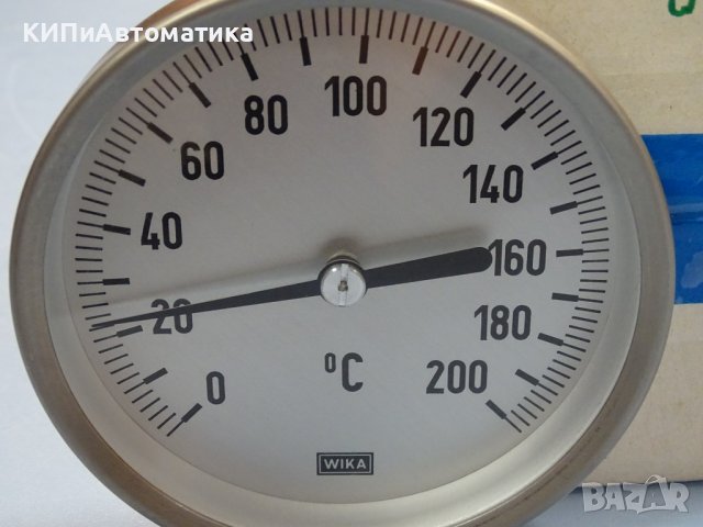биметален термометър Wika thermometer ф100mm, 0/+200°C, L-650mm, снимка 2 - Резервни части за машини - 37084357