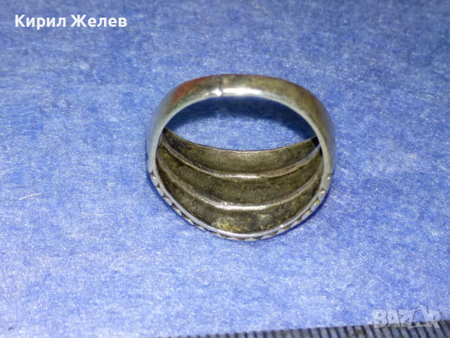 КРАСИВО ОРНАМЕНТИРАН СРЕБЪРЕН ПРЪСТЕН СРЕБРО 925 РЪЧНА МАЙСТОРСКА ИЗРАБОТКА 41891, снимка 6 - Пръстени - 44663726