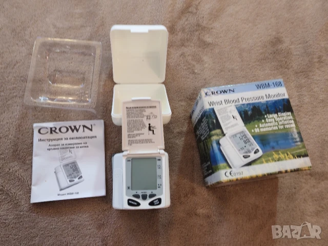 Апарат за измерване на кръвно налягане CROWN. , снимка 3 - Уреди за диагностика - 51296753
