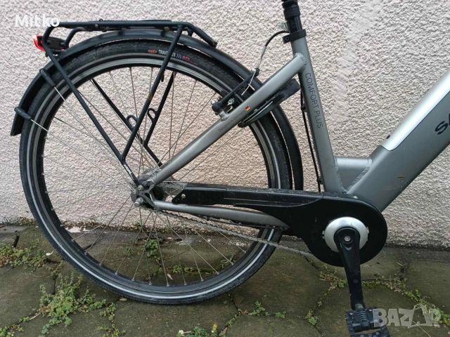 нов 28 цола електрически алуминиев велосипед на 150 км неразличим от нов внос от Германия , снимка 11 - Велосипеди - 53965659