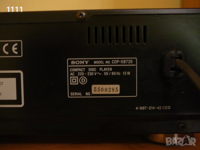 SONY CDP-XB720 QS, снимка 8 - Ресийвъри, усилватели, смесителни пултове - 37357052