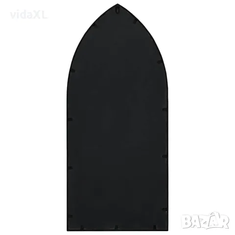 vidaXL Градинско огледало черно 100x45 см желязо за външна употреба, снимка 4 - Огледала - 56146755