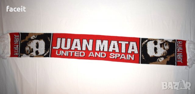 Juan Mata - Manchester United and Spain - Уникален фенски шал / Хуан Мата , снимка 7 - Футбол - 31176092