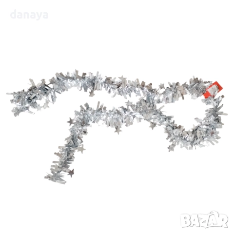 6187 Коледен гирлянд със звездички, декоративна украса за елха, 200 см, снимка 4 - Декорация за дома - 51891121