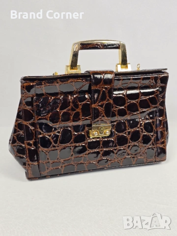 Луксозна Дамска Чанта Jolly Pelleteria – Еко Кожа с Крокодилски Релеф