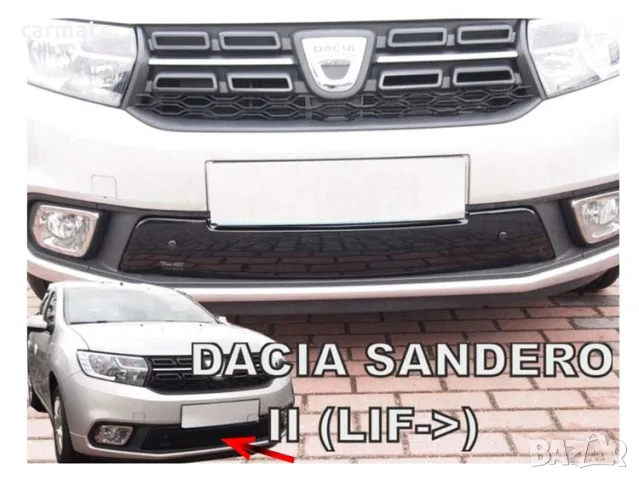 Зимен дефлектор (протектор) за решетка HЕКО за Dacia Sandero (2017+)