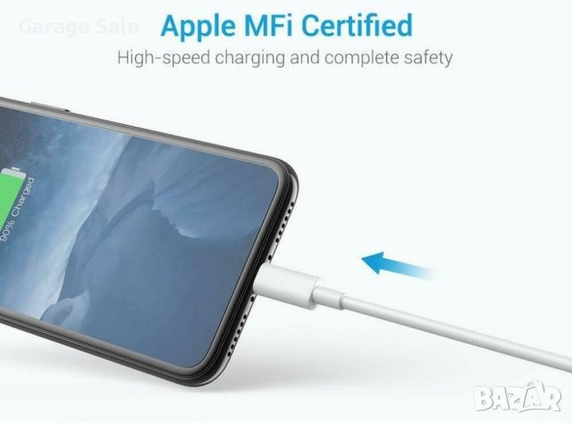 USB кабел за iPhone 6, 6S, 7, 8, 8 Plus, 11, 11 Pro, и др., снимка 2 - USB кабели - 39551740