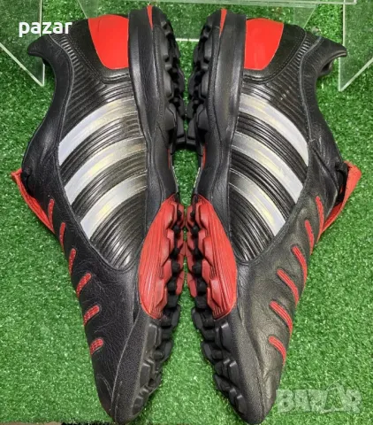 ADIDAS 039516 Predator Pulsion Euro 2004 Стоножки Кожени Обувки Кожа Футбол 42.5-43 27см, снимка 6 - Футбол - 49628374