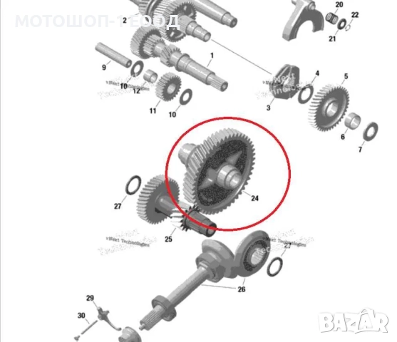 НОВ 48 Зъба задвижваща предавка за скорости 2017-25 Can-Am Maverick X3, снимка 3 - Части - 52073861