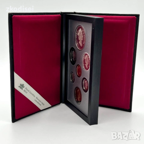 Комплект сребърни монети Елизабет 1996г. Канада, снимка 2 - Нумизматика и бонистика - 53267142