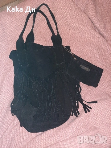 естествен велур, снимка 4 - Чанти - 53170625