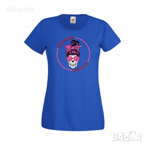 Дамска тениска Свети Валентин Skull Valentine's 8, снимка 2 - Тениски - 35582049