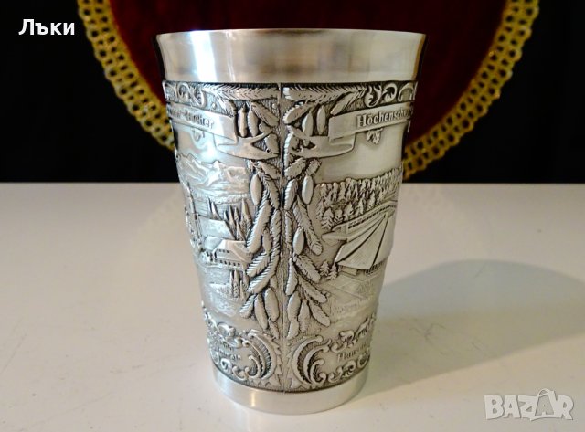 Чаша от калай за вино,Höchenschwand. , снимка 3 - Антикварни и старинни предмети - 37783591