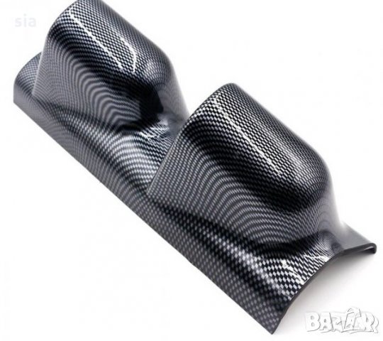 Стойка за измервателни уреди за колонка 52мм, черна, 29/9,5/ 10см, карбон, снимка 2 - Аксесоари и консумативи - 32162211