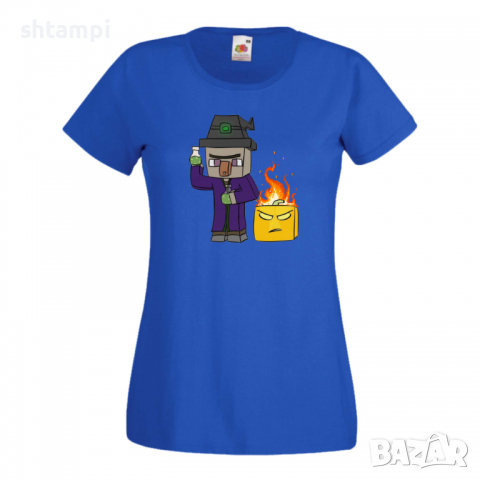 Дамска тениска Minecraft Witch майнкрафт Minecraft,Игра,Забавление,подарък,Изненада,Рожден Ден., снимка 6 - Тениски - 36521372