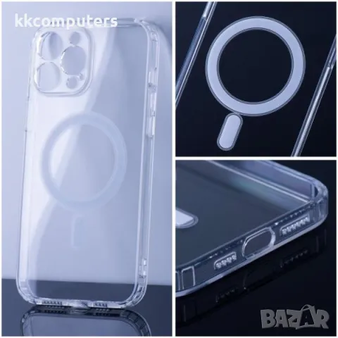 Калъф силикон MAG COVER MagSafe за SAMSUNG A56 / Прозрачен / Баркод : 3131716, снимка 2 - Калъфи, кейсове - 49701398