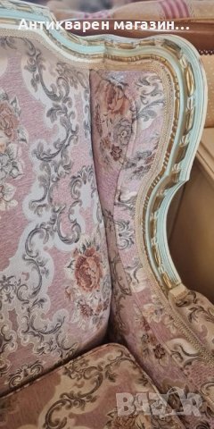 Античен комплект от две кресла-Луи XV. , снимка 5 - Столове - 44318337