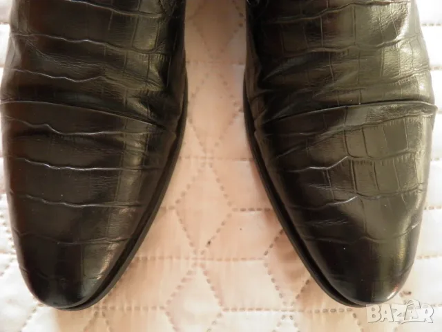 Bata оригинални мъжки черни обувки от естествена кожа, снимка 4 - Официални обувки - 56188037