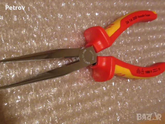 KNIPEX 26 16 200 VDE 1000 V - Profi Клещи 200 mm с дълги човки !!!ЧИСТО НОВИ !!! от DEUTSCHLAND !!!, снимка 10 - Клещи - 30397979