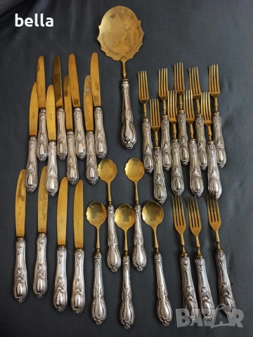 Ексклузивен антикварен десертен сервиз „Solingen“ – Сребро 800