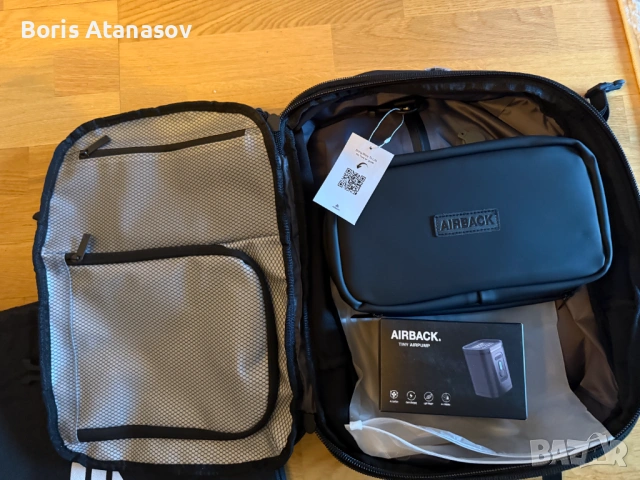 Раница за пътуване The Airback® GO в комплект с въздушна помпа и несесер, снимка 7 - Раници - 53052581