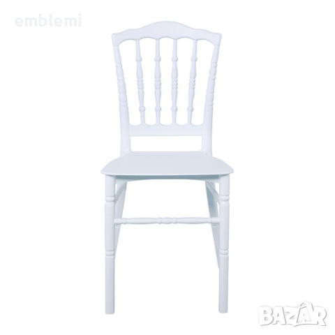 MILLS Стол Бял PP трапезен, снимка 2 - Столове - 44656339