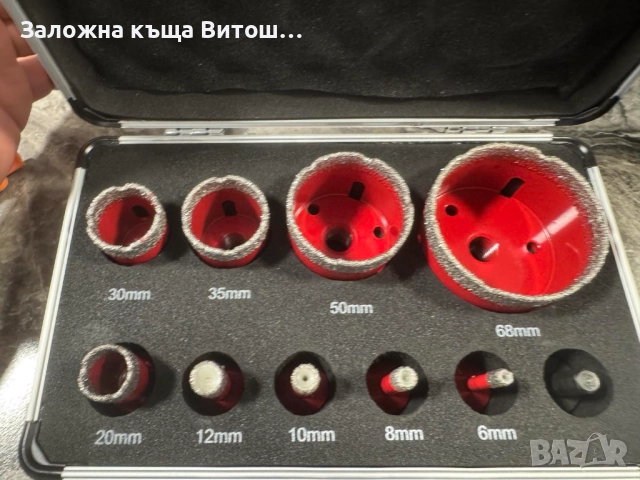 Диамантени Боркорони RED Technic RTZOD0046 10 части, снимка 6 - Други инструменти - 52823185