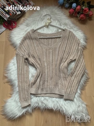 Пуловер с блестящи нишки, снимка 1