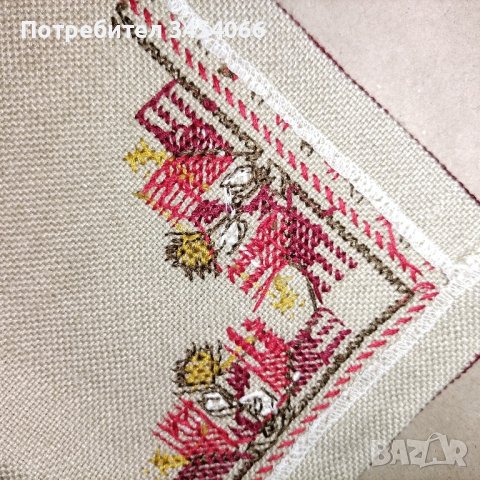 Каре българска бродерия. , снимка 3 - Покривки за маси - 42690619