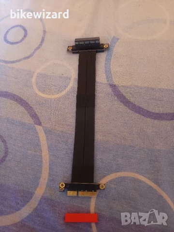 Кабел  PCI-E 4X RVS  VER: 2.0 НОВ, снимка 4 - Кабели и адаптери - 50708242