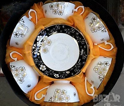 Луксозни комплекти и сервизи от Костен порцелан за кафе и чай, снимка 4 - Подаръци за жени - 28395434