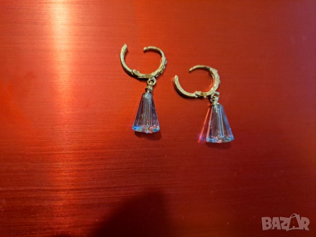 Обеци висящи с камъчета, снимка 5 - Обеци - 39601500